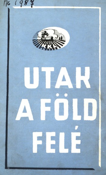 Utak a föld felé - borító
